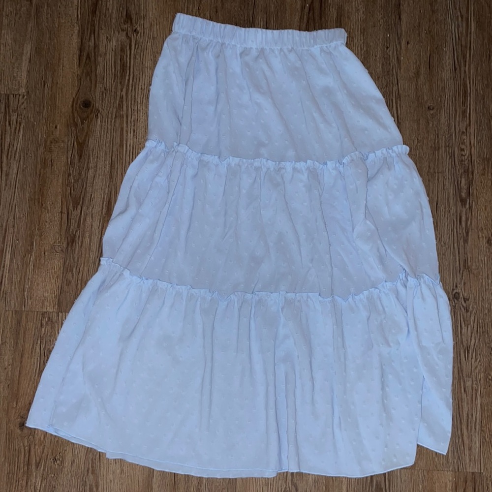Long Blue Skirt